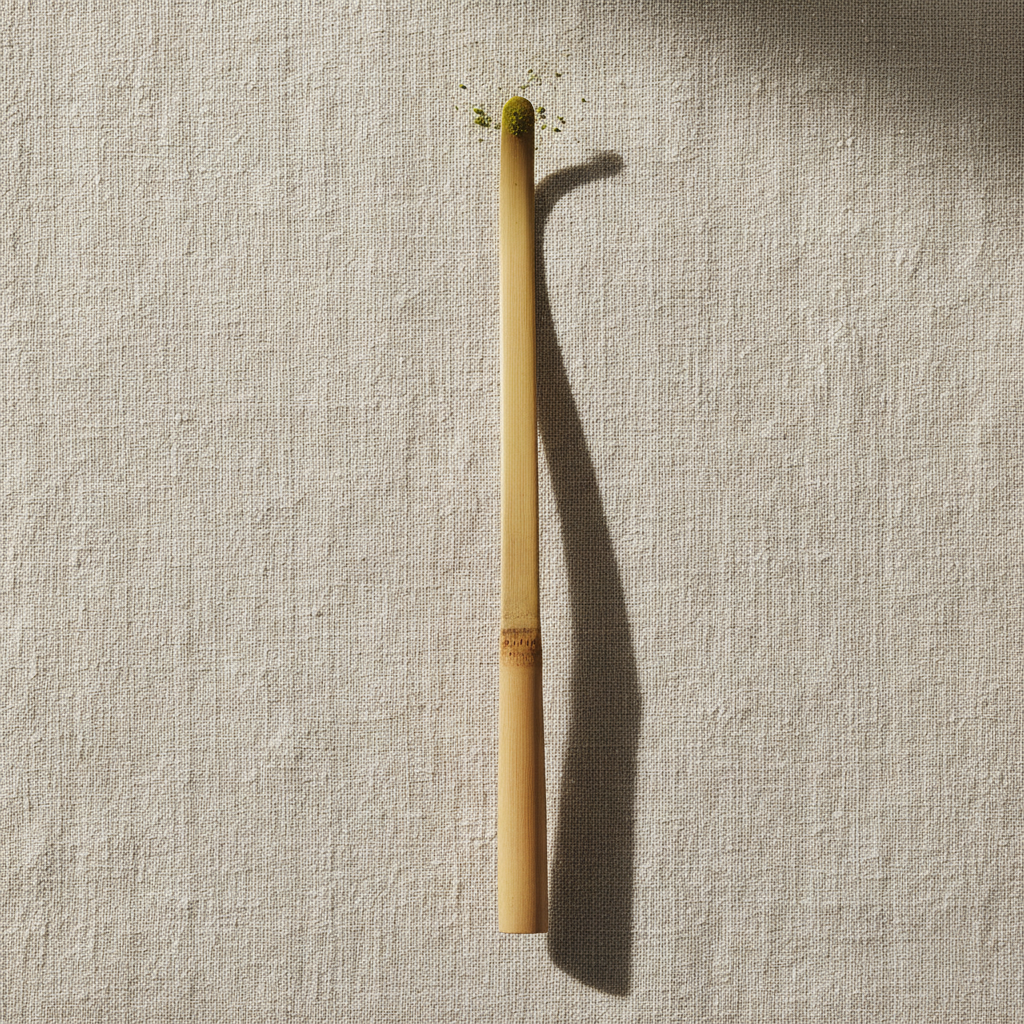 Bamboo Matcha Scoop - Flat Lay