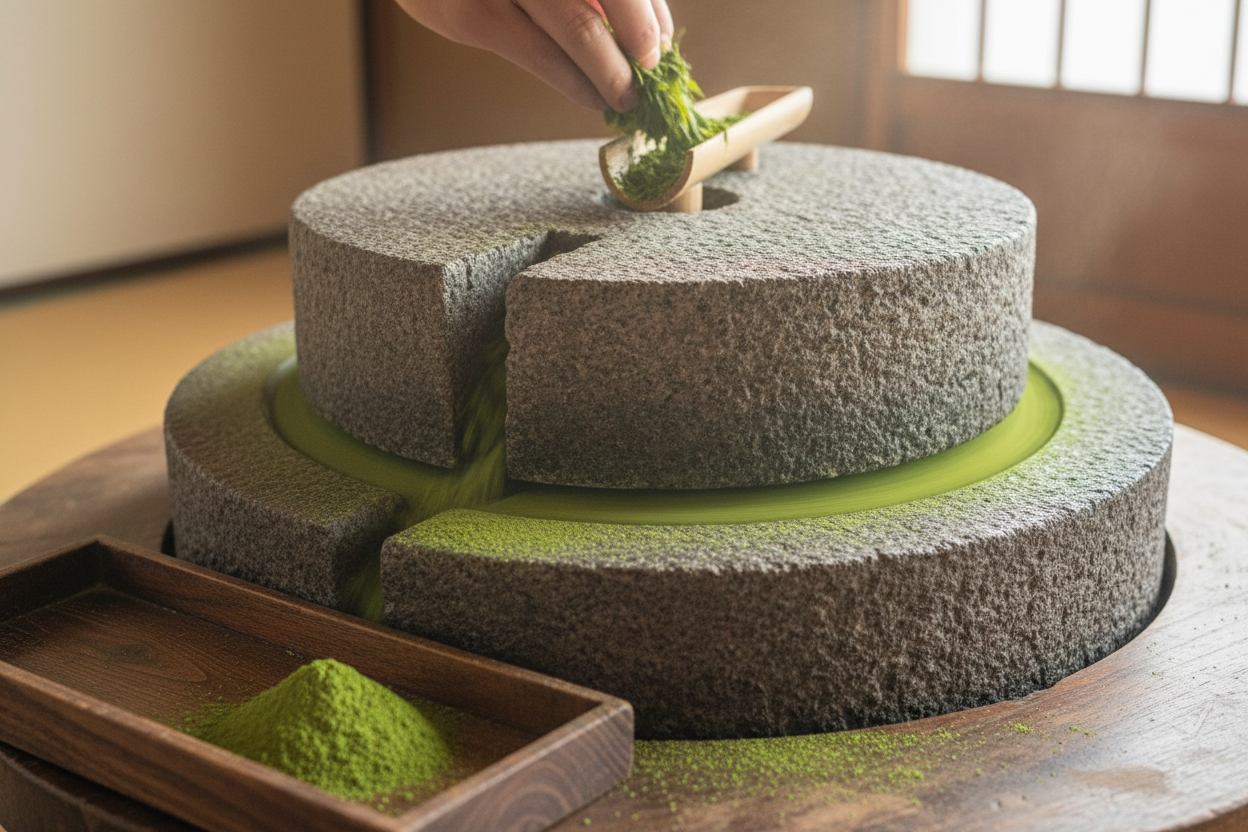 Matcha Grinding Process